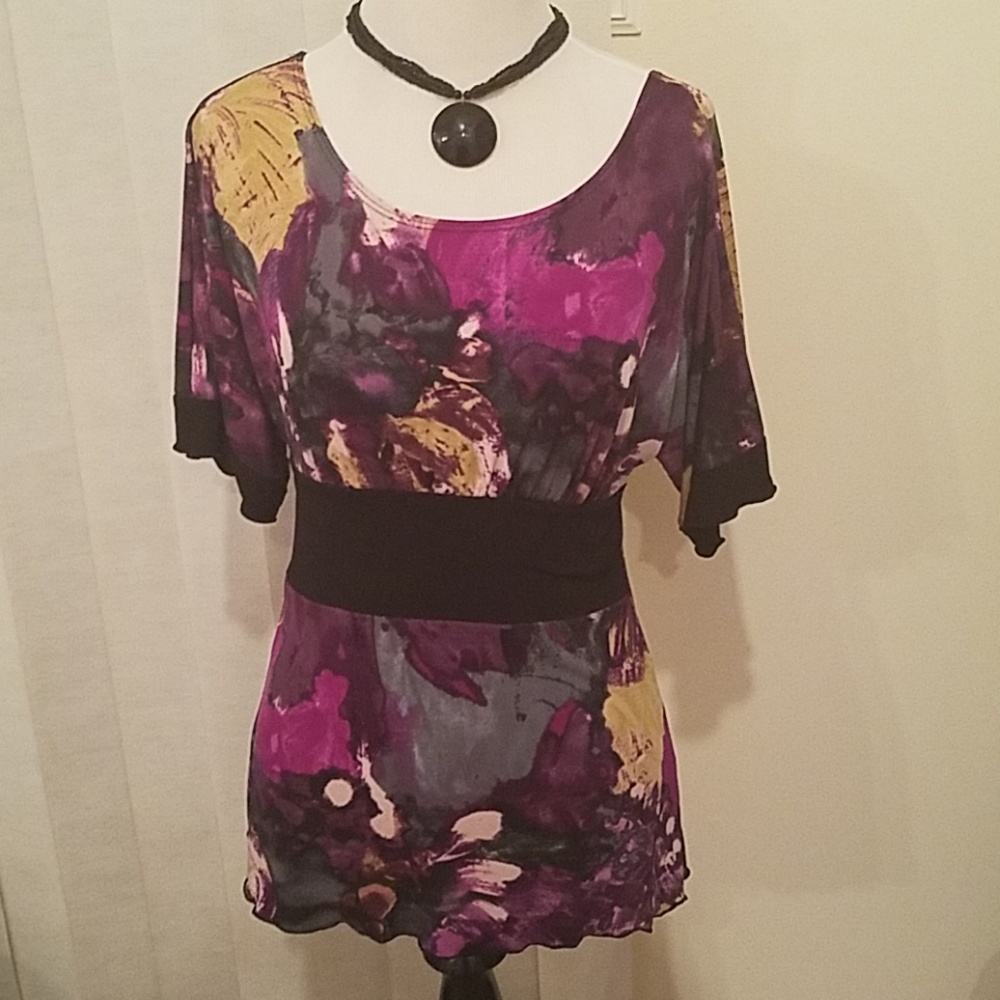 A. Byer multicolored dress blouse